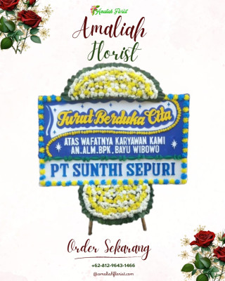 Papan Bunga Duka di Tegalwaru